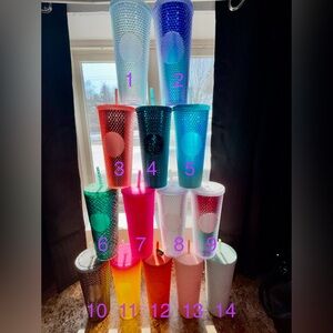 Starbucks tumblers *priced per cup*